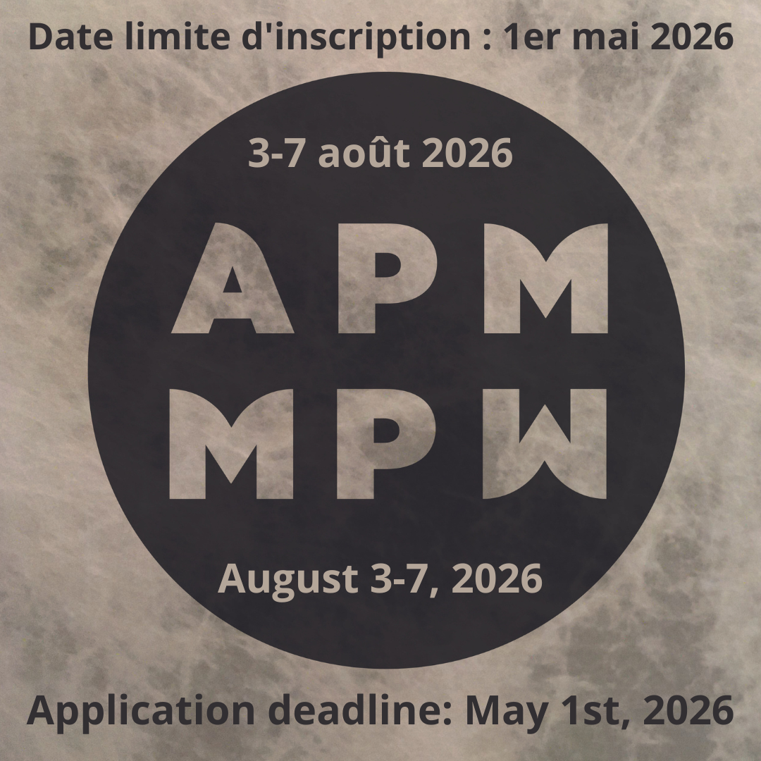 Logo of the workshop with important dates