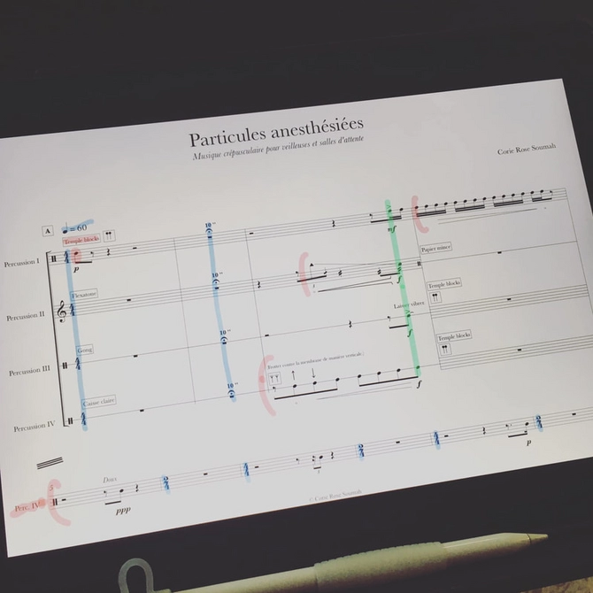 Photo of sheet music